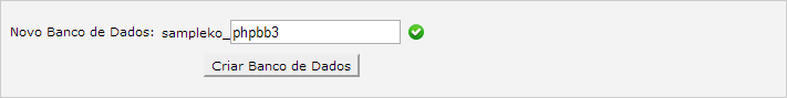 Criando um novo banco de dados